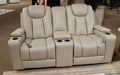 Elevate Edges Glider Reclining Loveseat with Console - homePLUS (Binghamton, NY)