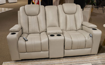 Elevate Edges Glider Reclining Loveseat with Console - homePLUS (Binghamton, NY)