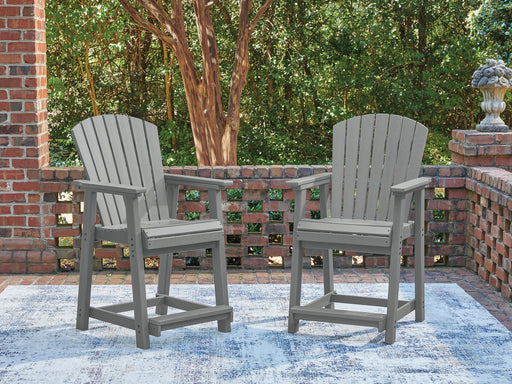 Sanctuary Beach Outdoor Counter Height Bar Stool (Set of 2) - homePLUS (Binghamton, NY)