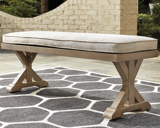 Beachcroft Outdoor Bench with Cushion - homePLUS (Binghamton, NY)