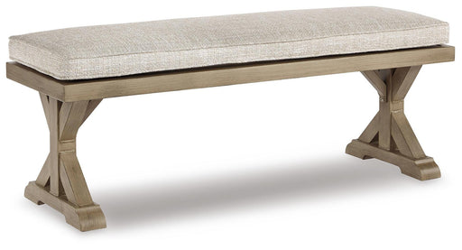 Beachcroft Outdoor Bench with Cushion - homePLUS (Binghamton, NY)