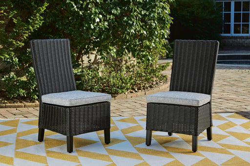 Beachcroft Outdoor Side Chair with Cushion (Set of 2) - homePLUS (Binghamton, NY)