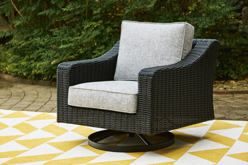 Beachcroft Outdoor Swivel Lounge with Cushion - homePLUS (Binghamton, NY)