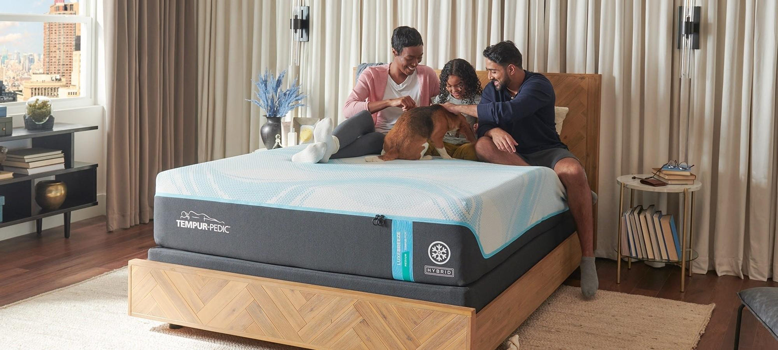 Tempur-Pedic LuxeBreeze Medium Hybrid Mattress - homePLUS (Binghamton, NY)