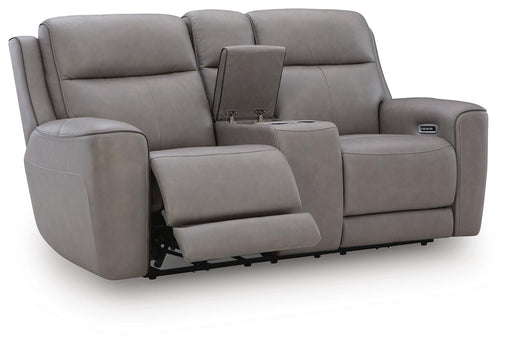 5Z-Comfort Power Reclining Loveseat with Console - homePLUS (Binghamton, NY)
