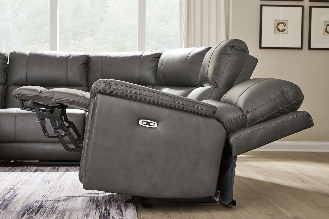 Bleckley Power Reclining Sectional - homePLUS (Binghamton, NY)