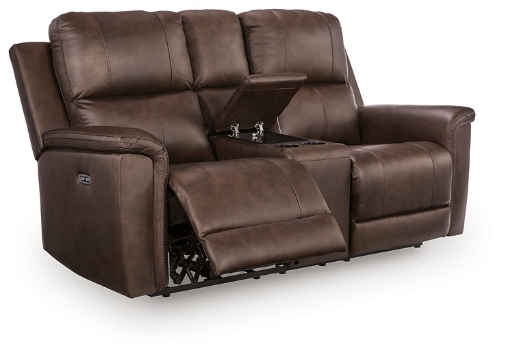 Bleckley Power Reclining Loveseat with Console - homePLUS (Binghamton, NY)
