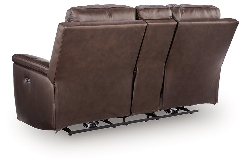 Bleckley Power Reclining Loveseat with Console - homePLUS (Binghamton, NY)