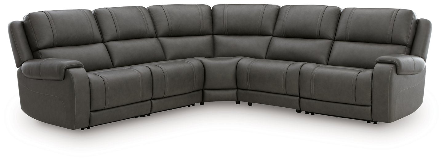 5Z - Pittson Power Reclining Sectional - homePLUS (Binghamton, NY)