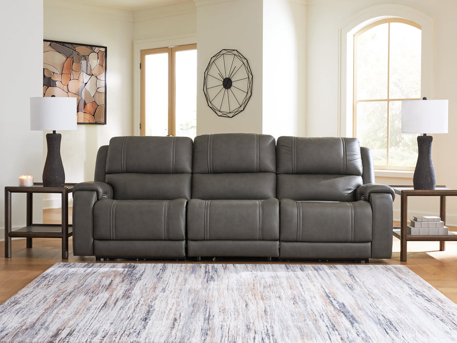 5Z - Pittson Power Sectional Reclining Sofa - homePLUS (Binghamton, NY)
