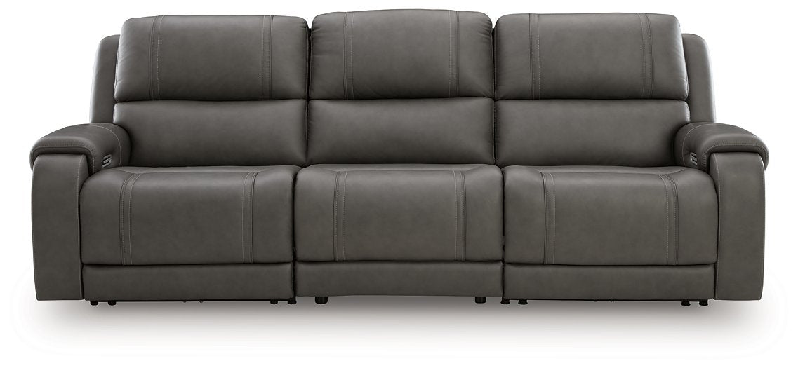 5Z - Pittson Power Sectional Reclining Sofa - homePLUS (Binghamton, NY)