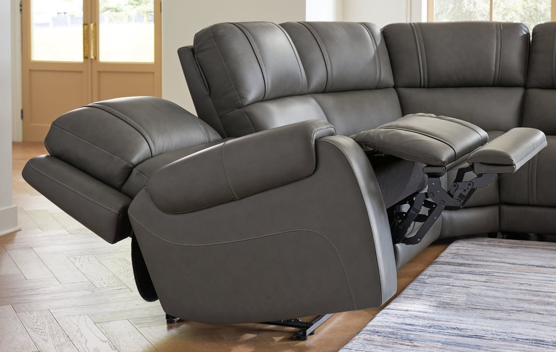 5Z - Pittson Power Reclining Sectional - homePLUS (Binghamton, NY)