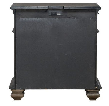 Liberty Furniture Carlisle Court Bedside Chest with Charging Station in Chestnut with Dusty Wax