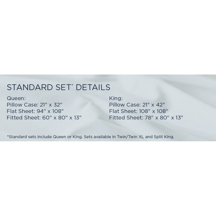 TEMPUR Luxe Egyptian Cotton Sheet Set