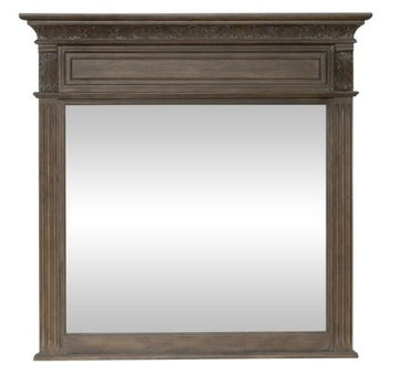 Liberty Furniture Carlisle Court Landscape Mirror in Chestnut with Dusty Wax image